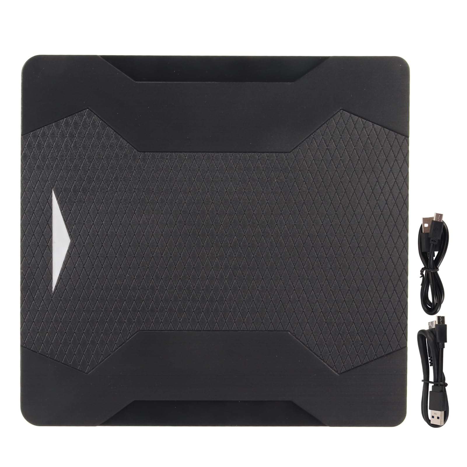 QANYEGN Typc C External DVD Drive, USB3.0 External DVD Writer, Low Noise Plug and Play Writer Burner Player with Light