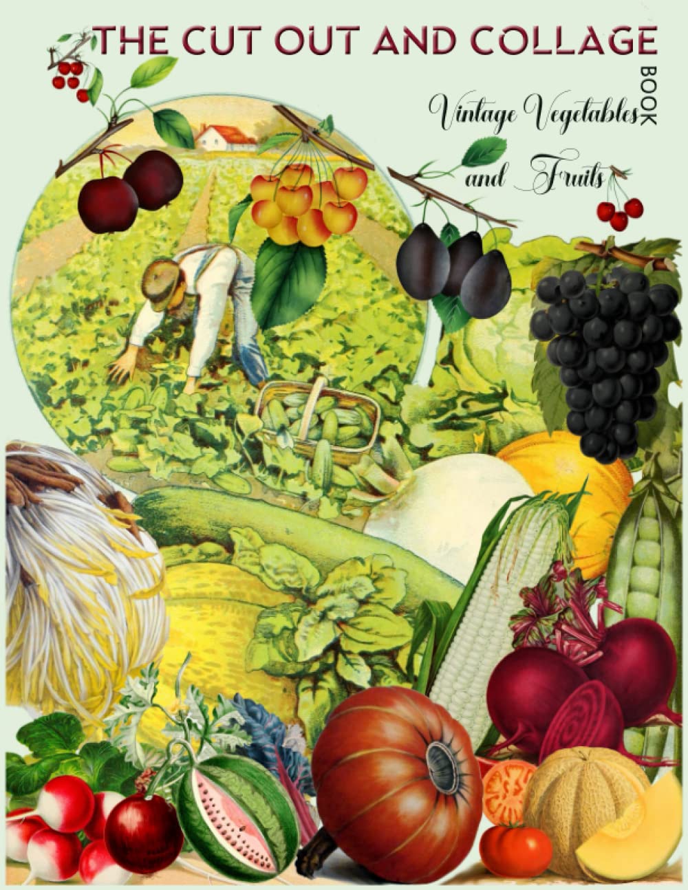 The Cut Out and Collage Book Vintage Vegetables and Fruits: Over 200 High Quality Vintage Botanical illustrations For Decoupage and Collage.