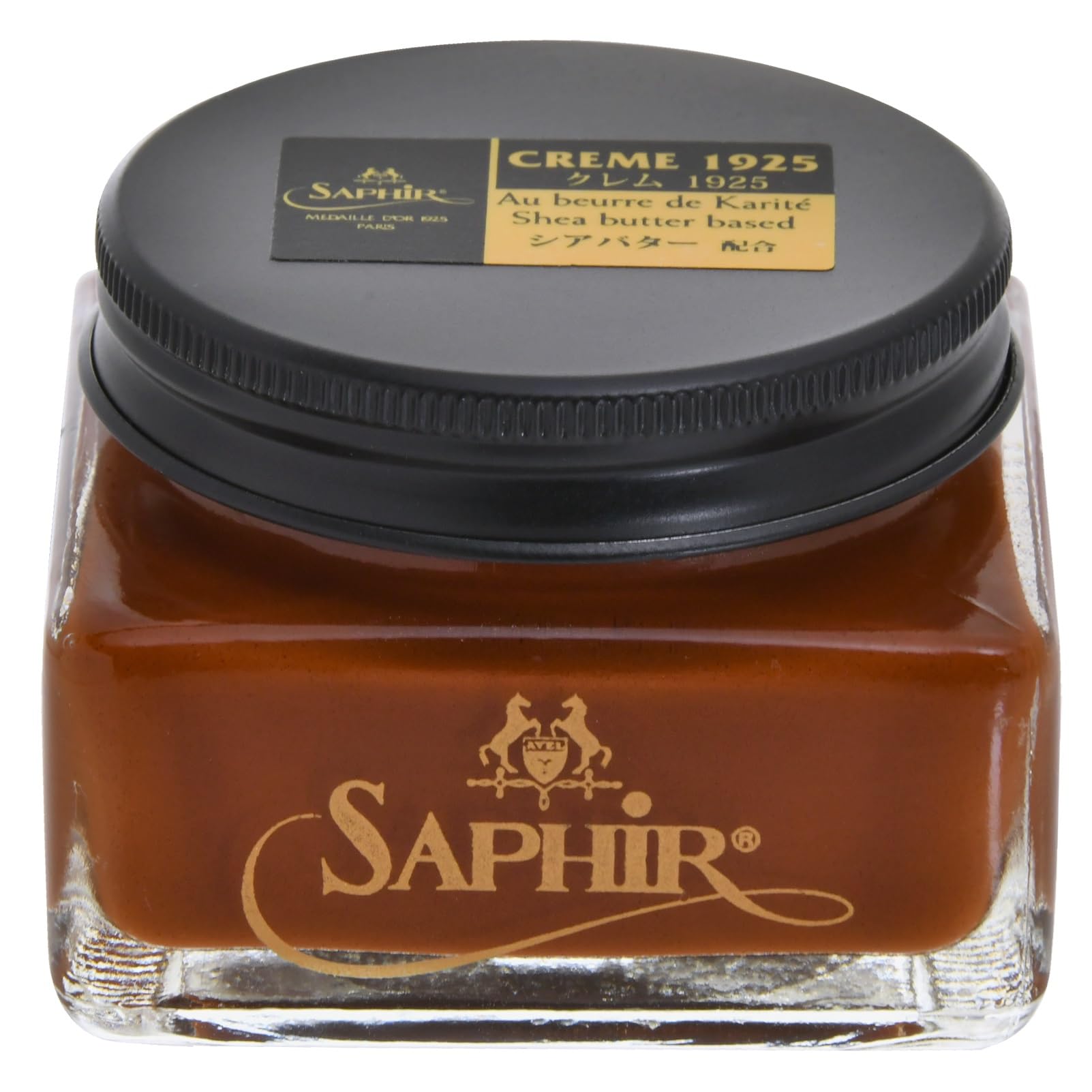 [サフィール] 圧倒的なツヤ 保湿力 靴クリーム クレム1925 高級 靴磨き シュークリーム 革靴 クリーム 手入れ 傷 靴墨 保湿 保革 着色 補色 ツヤ出しシューケア 油性