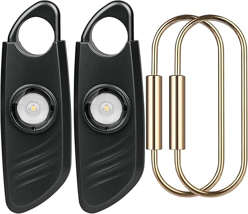 Miniatura 9 de Alarma de seguridad personal para mujeres, alarma personal de sonido seguro de 140 dB con luz estroboscópica, dispositivo de sirena de protección