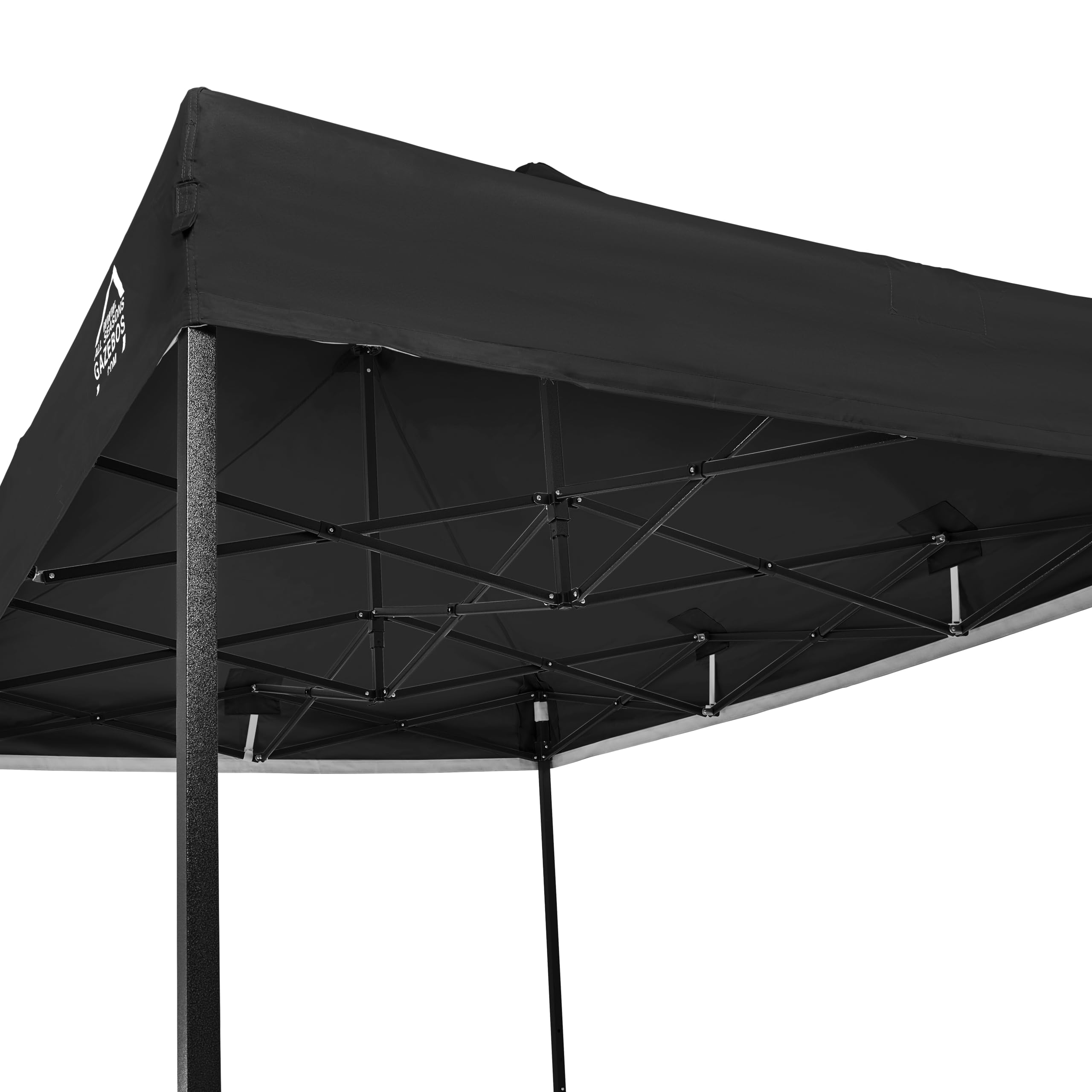 All Seasons Gazebos 3x2m vollständig wasserdichtes Faltpavillon - Schwarz
