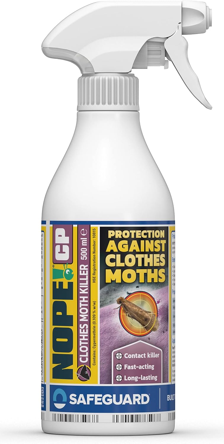 NOPE! CP Moth Killer Spray (500ml) Fast acting, Odourless, Long