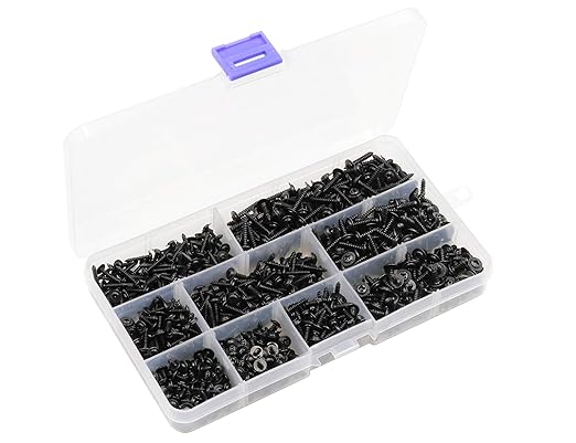 Kit de Tornillos Autorroscantes LBY 900 Piezas 9 Tamaños M2.3 M2.6 M3 miniatura 7