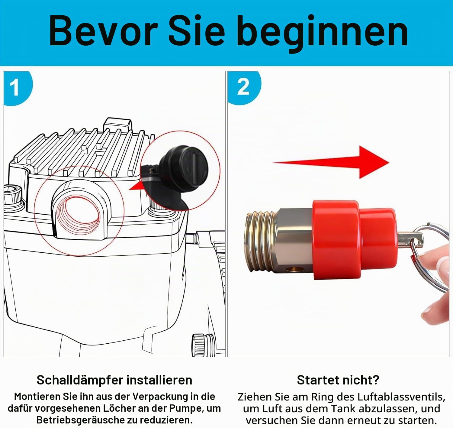 Akku Kompressor Druckluftkompressor Kompatibel mit Makita 18V, 8L Luftkompressor 8bar Arbeitsdruck mit Batterieanzeige Bürstenloser Motor, Schnell Aufblasen (Ohne Batterie & Ladegerät)
