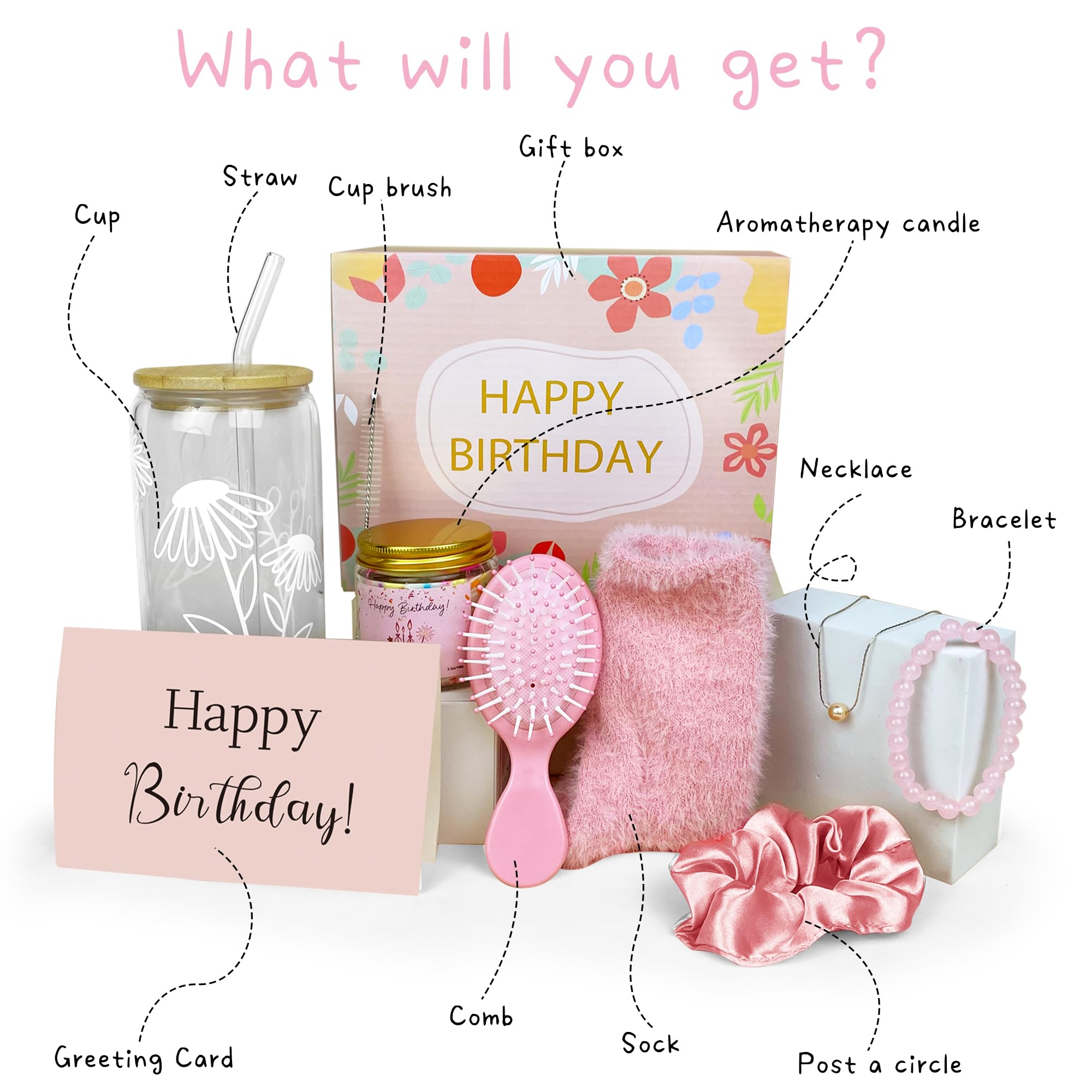 Set da 10 pezzi, regalo di compleanno per adolescenti, ragazze, ragazze, ragazze, cestini, set regalo per sua amica, figlia, sorella, nipote, nipote, donne