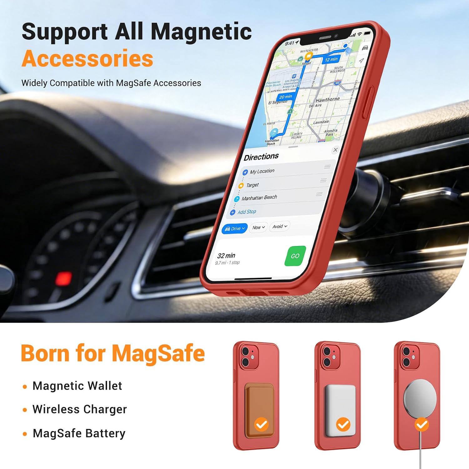  for iPhone 12 Case/iPhone 12 Pro Case Red thumbnail