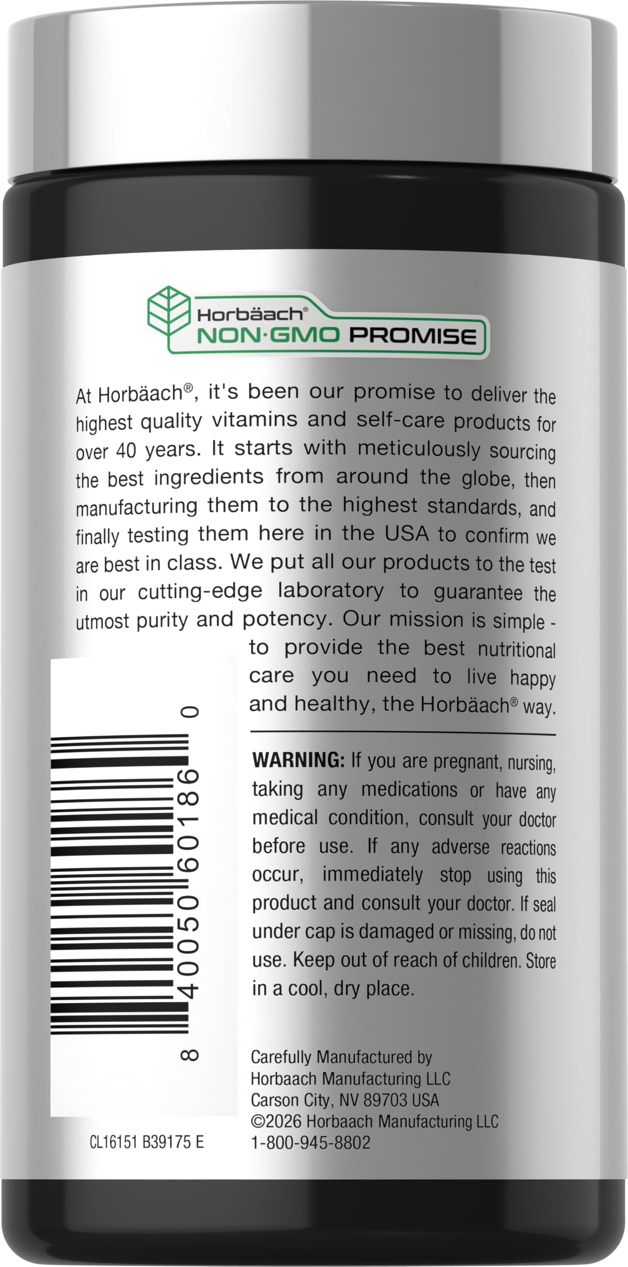 Horbäach Cordyceps Mushroom Capsules | 200 Count | CS-4 Strain — Amazon image 3