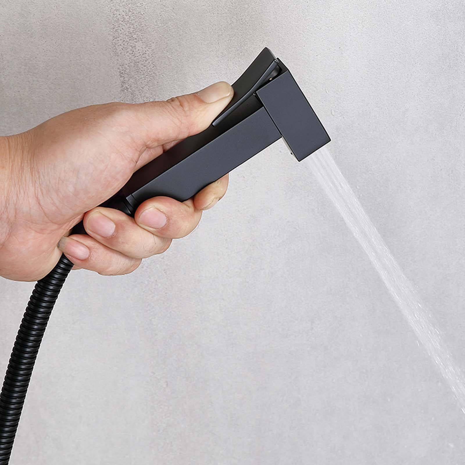 Ducha Bidet para WC Caliente o FríoDucha Bidet Latón Ducha Higienica para WC con Manguera de Acero Inoxidable de 1,5 m Grifo Bidet para WC Simple Grifo WC para Limpieza de Bebé/Mujer