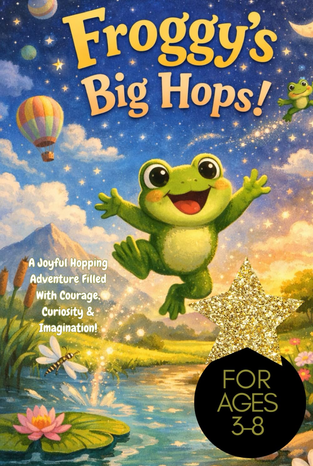Froggy’s Big Hops!: A Joyful Hopping Adventure Filled With Courage, Curiosity & Imagination! For Ages 3-8, parable for kids and adults, frog lovers, be brave, go beyond, for dreamers and explorers