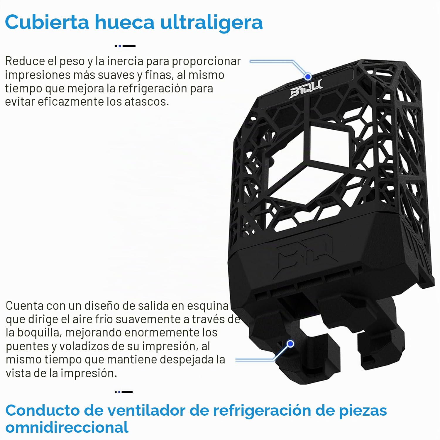 BIQU Panda Jet pack Apto para Bambu-Lab P1/X1 Impresora 3D
