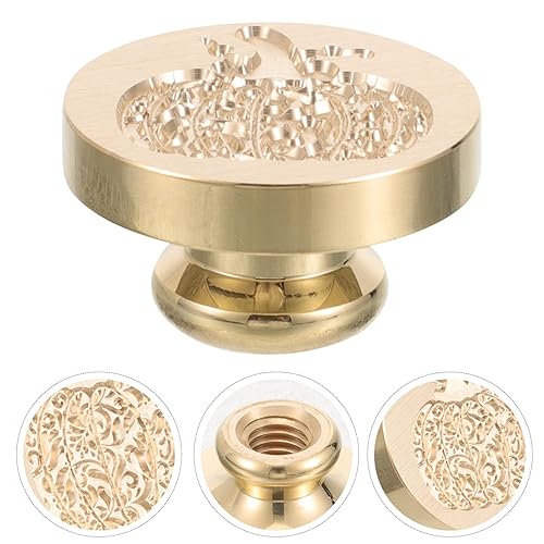 Miniatura 9 de SEWACC Sello de cera de calabaza de repuesto para Halloween, vintage, cabezas de sello de cera para invitaciones, sobres, tarjetas, Acción de