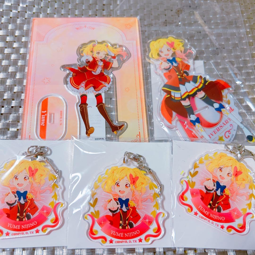 アイカツ　虹野ゆめ　メモリアルスタンドキーホルダー 駿河屋 -<中古>虹野ゆめ 「アイカツスターズ! メモリアル