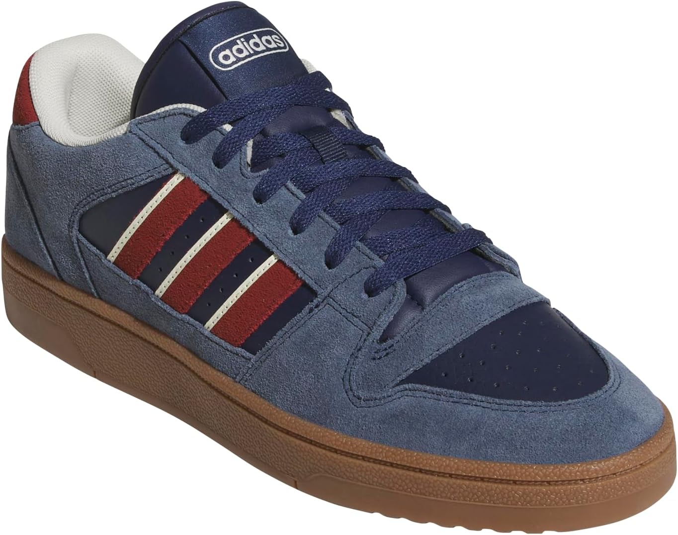 adidas Mens Break Start Premium Low Lace Up Sneakers Shoes Casual - Black