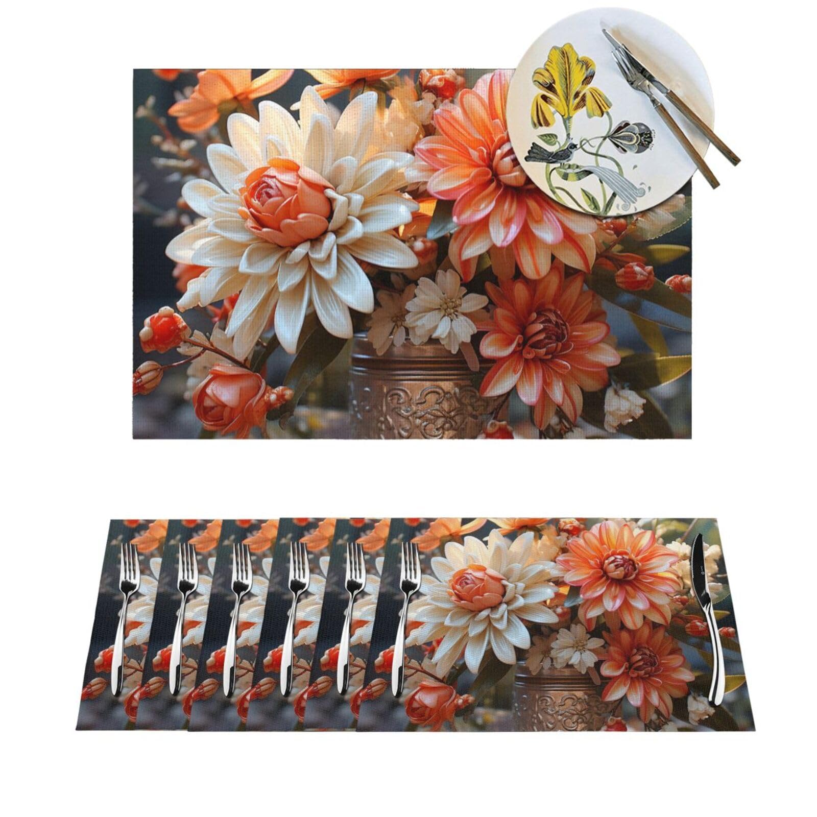 Sets de table tissés résistants à la chaleur lot de 4 de qualité supérieure et durables