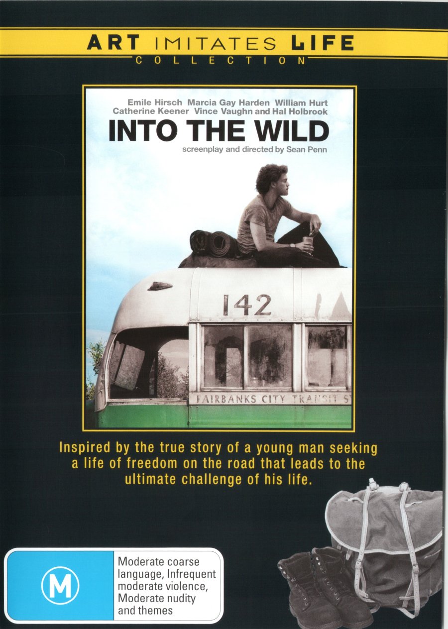 Into the Wild DVD Región 4 Película de Culto Importada Australia Art Imitates Life