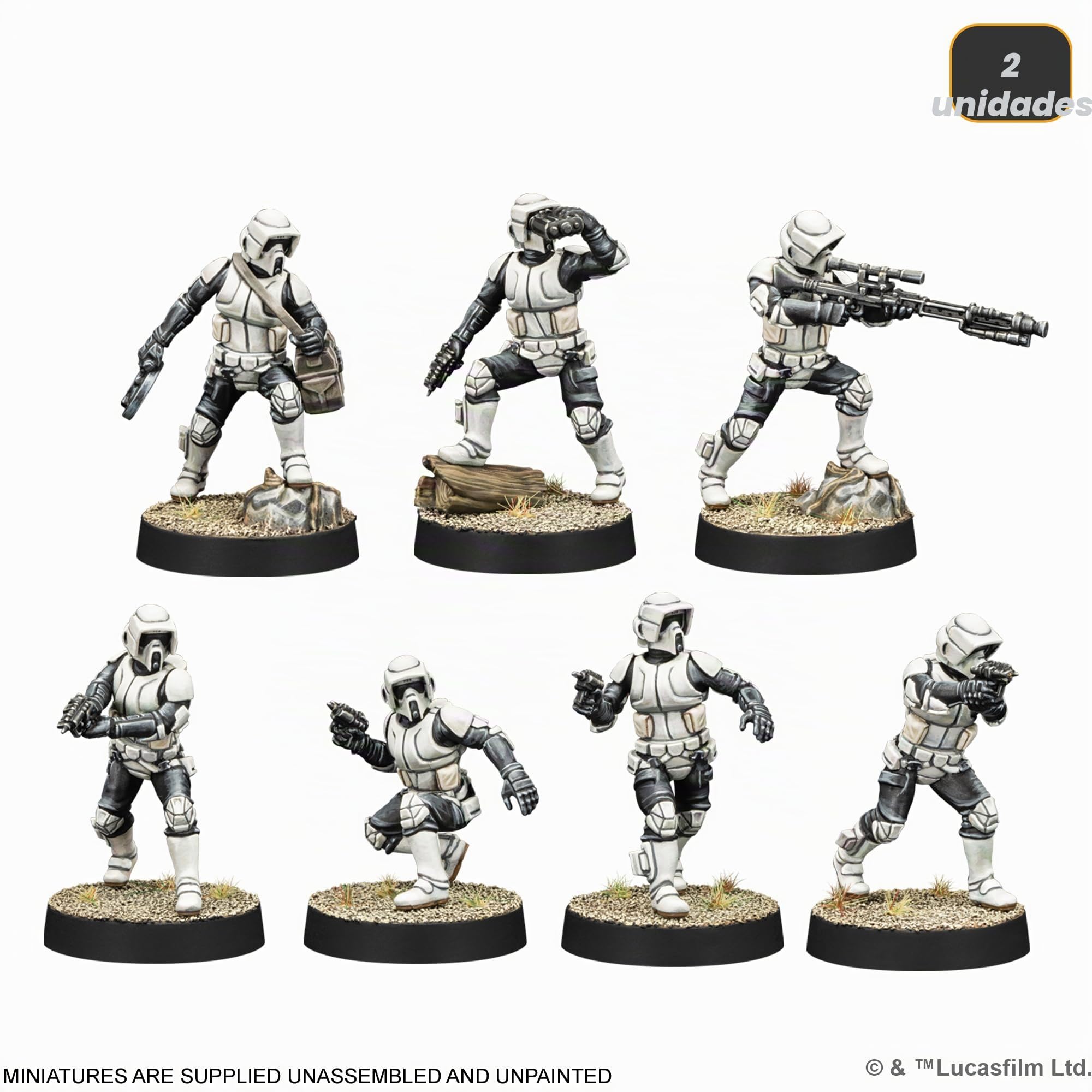 Asmodee Star Wars Legión: Galactic Empire Starter Set, Juego de Miniaturas