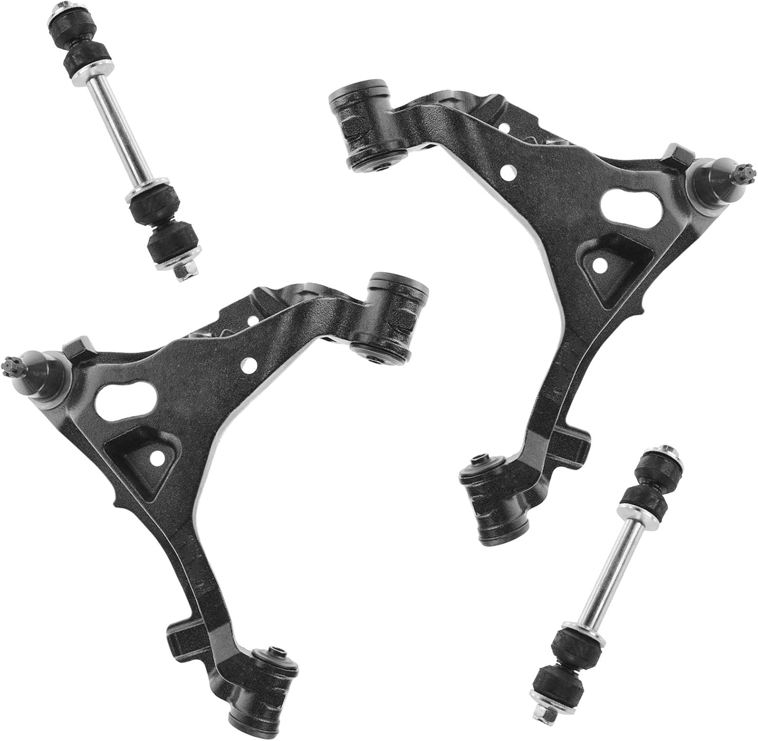 TRQ Front Suspension Kit Control Arm with Ball Joint Sway Bar Stabilizer Link Compatible with 1997-2002 Ford Expedition 1997-2003 F-150 2004 F-150 Heritage 1997-1999 F-250 1998-2002 Lincoln Navigator