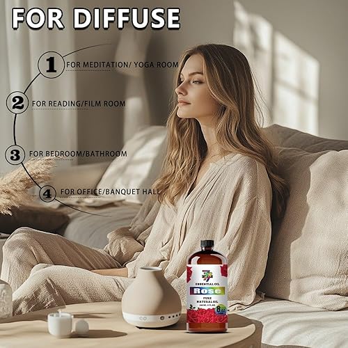 Miniatura 328 de Aceite esencial de sándalo (4 oz/4.1 fl oz) — Aceites de sándalo para aromaterapia, difusores, humidificadores, fragancias para el hogar, cuidado