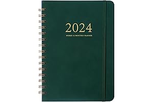 Weekly & Monthly Planner for Academic Year 2024