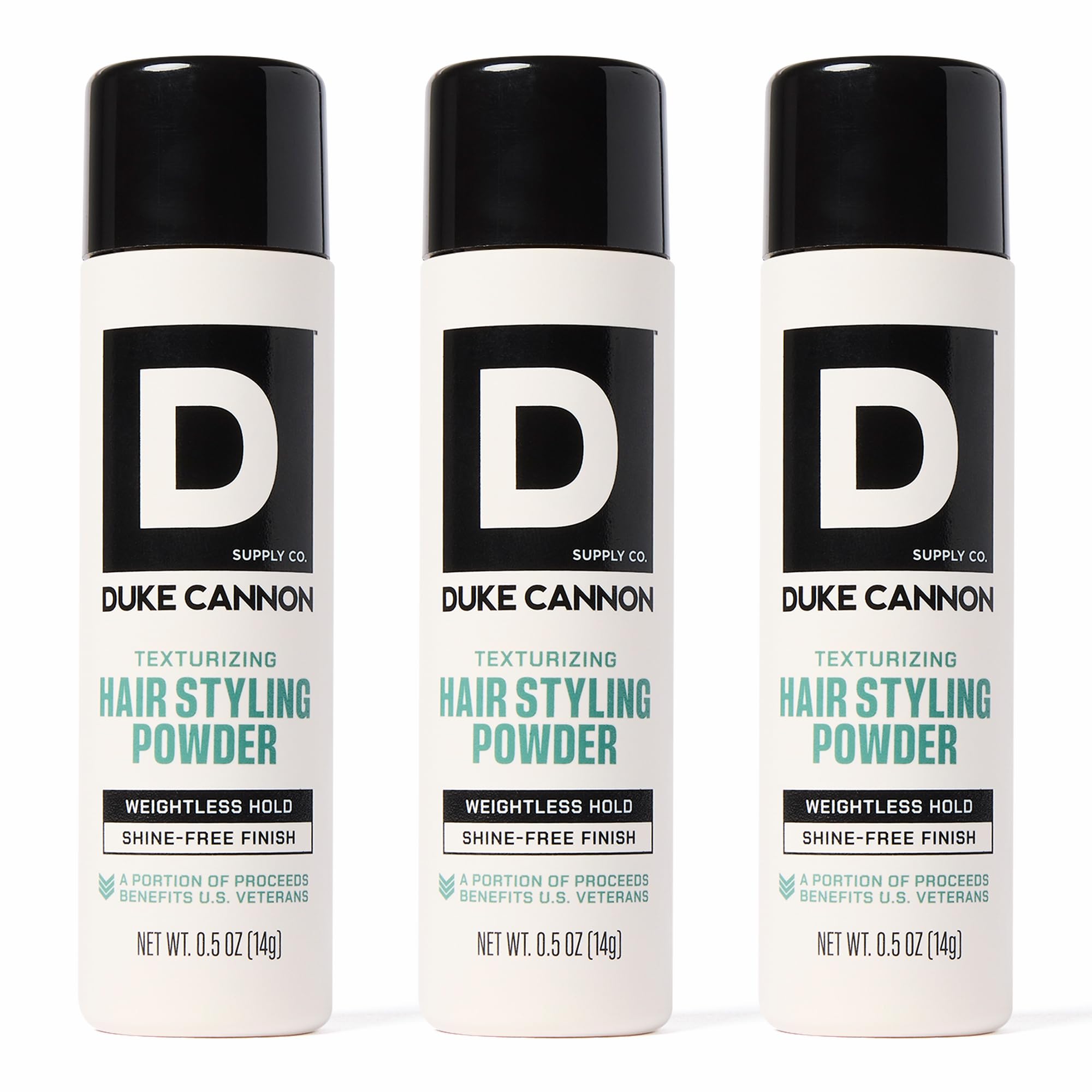 Duke Cannon Supply Co Styling Powder for Men Lightweight Texture Volume Powder with Matte Finish Non-Flaking Long-Lasting Hold