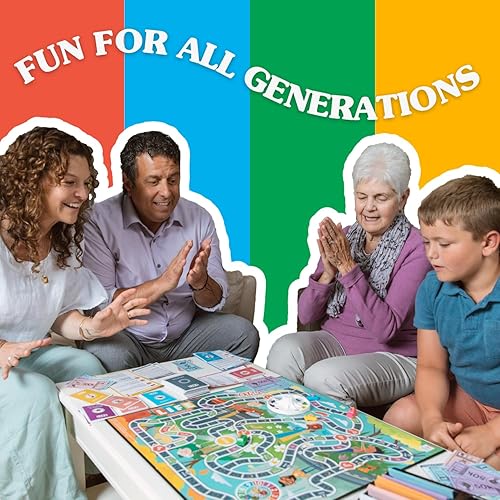 Miniatura 7 de Joy for All The Game of Life Generations - Juegos de mesa para personas mayores - Nuevos espacios generacionales - Tarjetas de acción grandes y