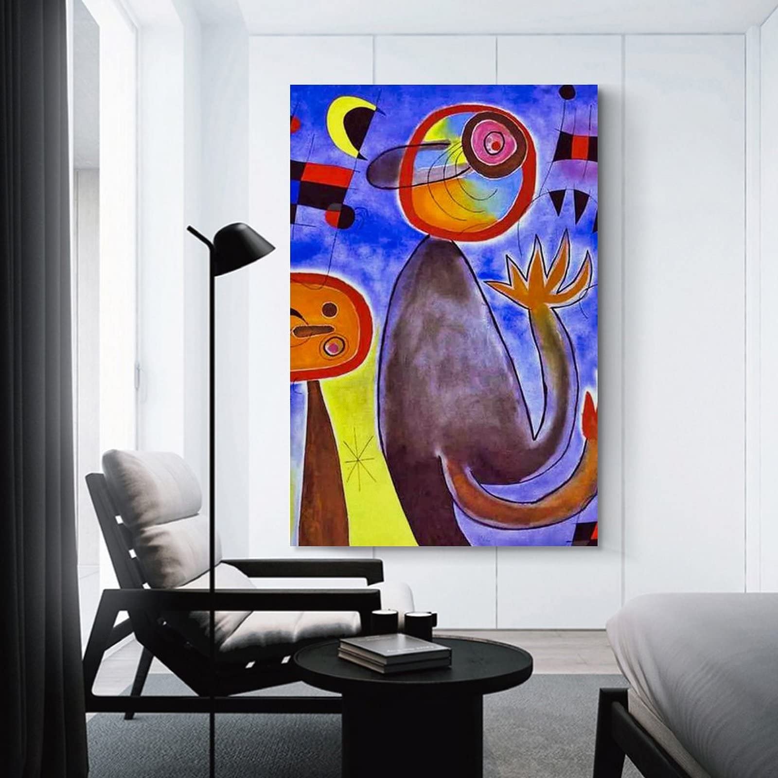 Amazon.co.jp: Joan Miro ジョアン・ミロ(梯子は火の輪の中で青空を 