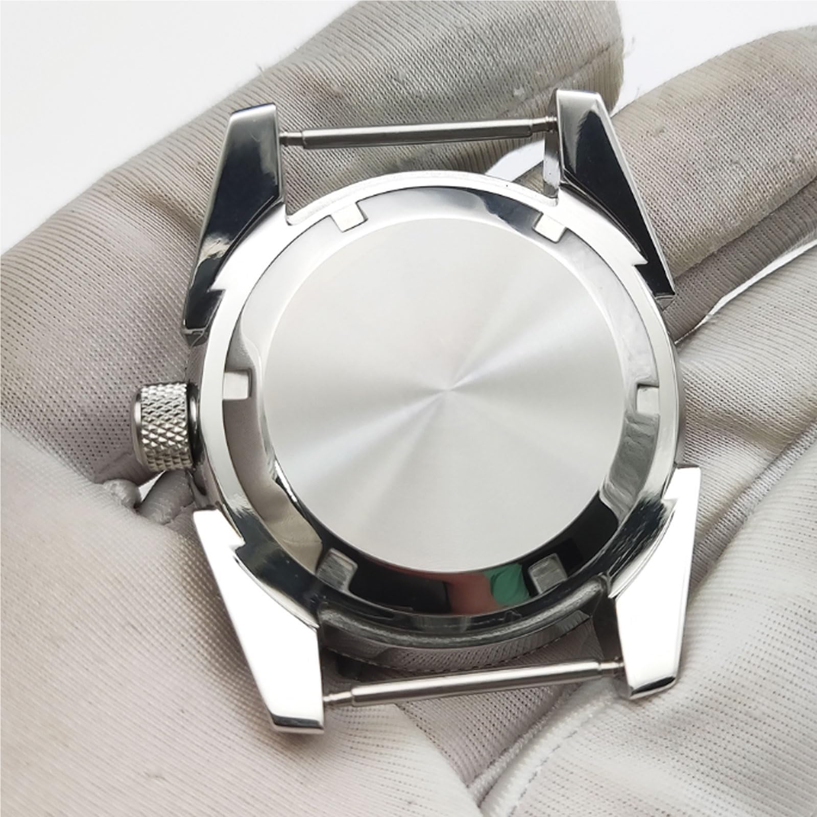 Etui na zegarek w stylu samurajskim 42 mm z szafirowym kryształem, kompatybilne z mechanizmem NH35/NH36/4R35 i narzędziami i zestawami naprawczymi paska 22 mm
