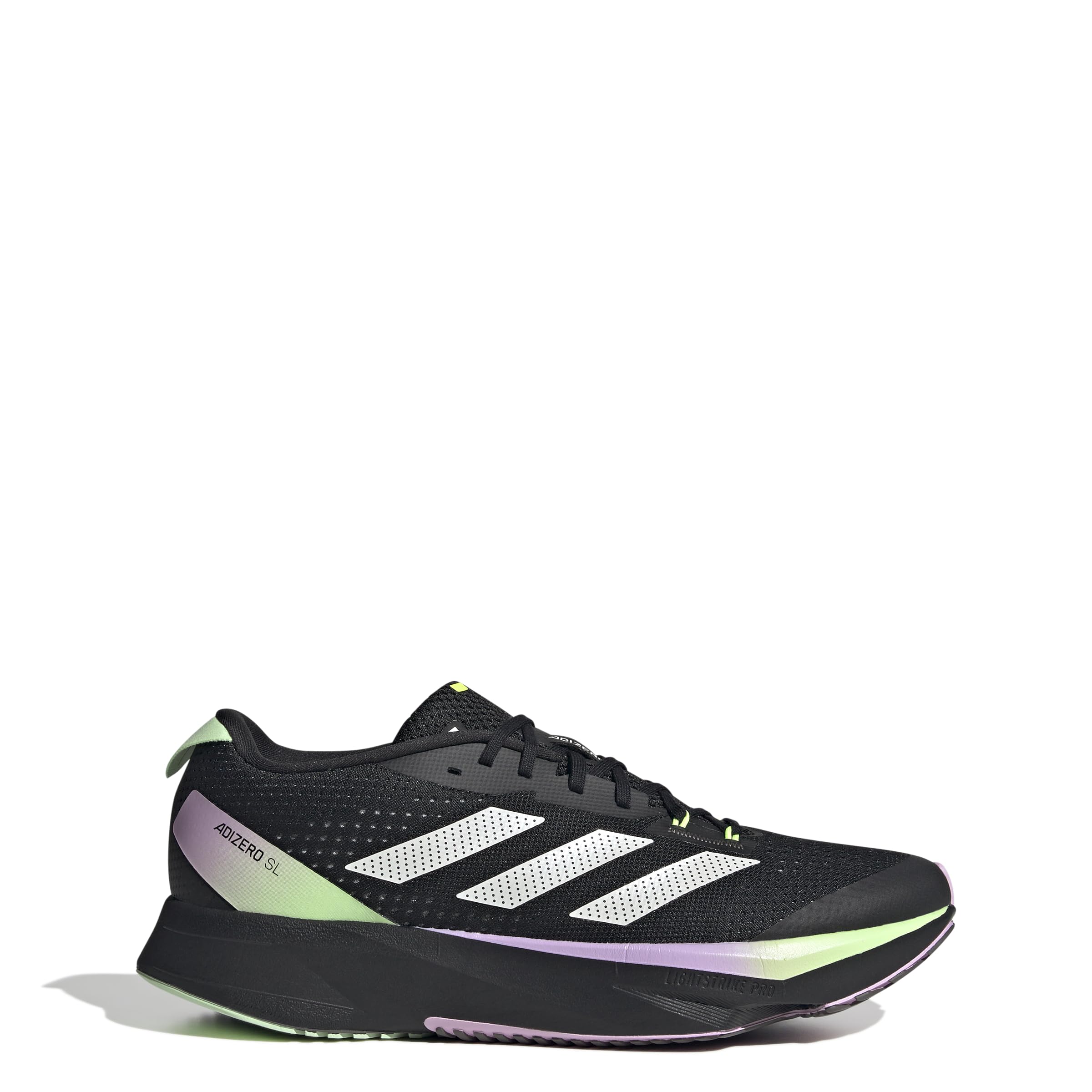 アディダス（adidas） ランニングシューズ ジョギングシューズ アディゼロ SL M IG3334 （ブラック×パープル/２６．０/Men's）