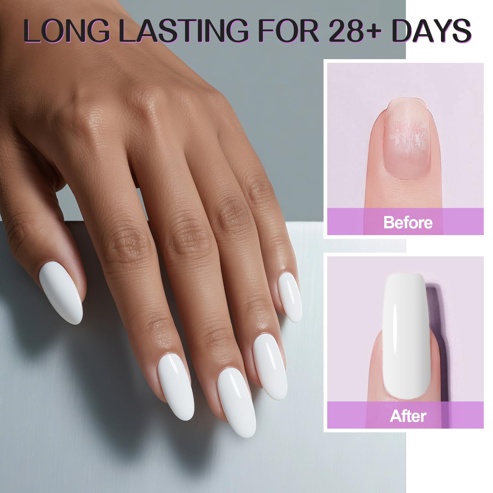 TOROKOM Acrylic Powder, Large 120g/4.23oz Capacity Professional Acrylic Nail Powder for Nail Extension Nail Carving - Image 3