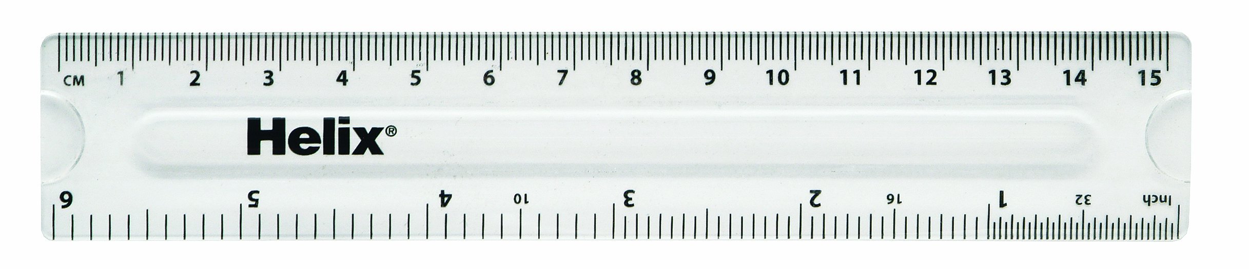 Helix J03050 15cm 6 inch Clear Rule (Box of 50)
