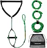 MAYAPHILOS 75ft Wakeboard Water Ski Kneeboard Rope with 15in Floating Handles,4 Sections Watersports Tow Rope for Tubing