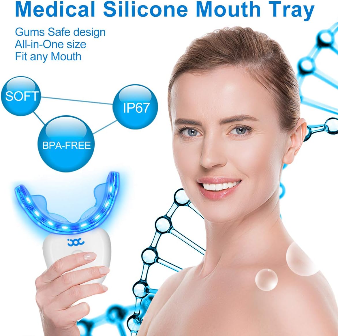 Teeth Whitening Kit with 16* LED Light Accelerator,3*Teeth Whitening Gels Safe for Sensitive, Professional Teeth Whitener at-Home Remove Teeth Stain Gifts for Men,Fathers Day Gifts for Dad : Beauty & Personal Care