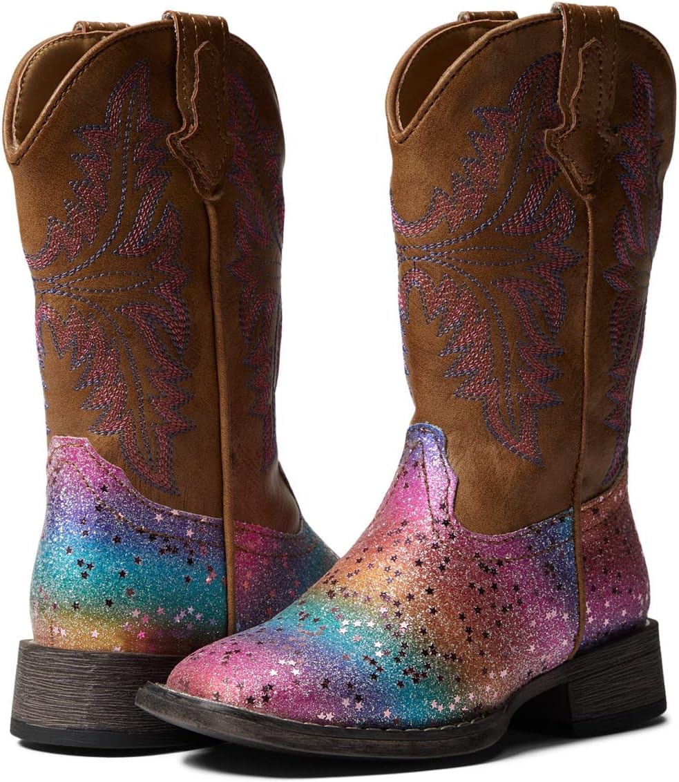 ROPER Girl's Glitter Rainbow (Toddler/Little Kid) Tan 10 Toddler M