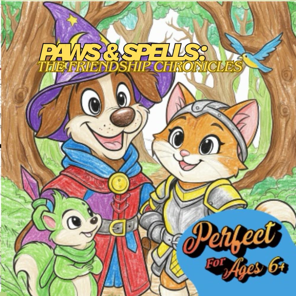 Paws & Spells: The Friendship Chronicles: Coloring books for Adults and Kids with Charming Creatures, Cozy Quests, and the Power of Together (The Super Best Friends)