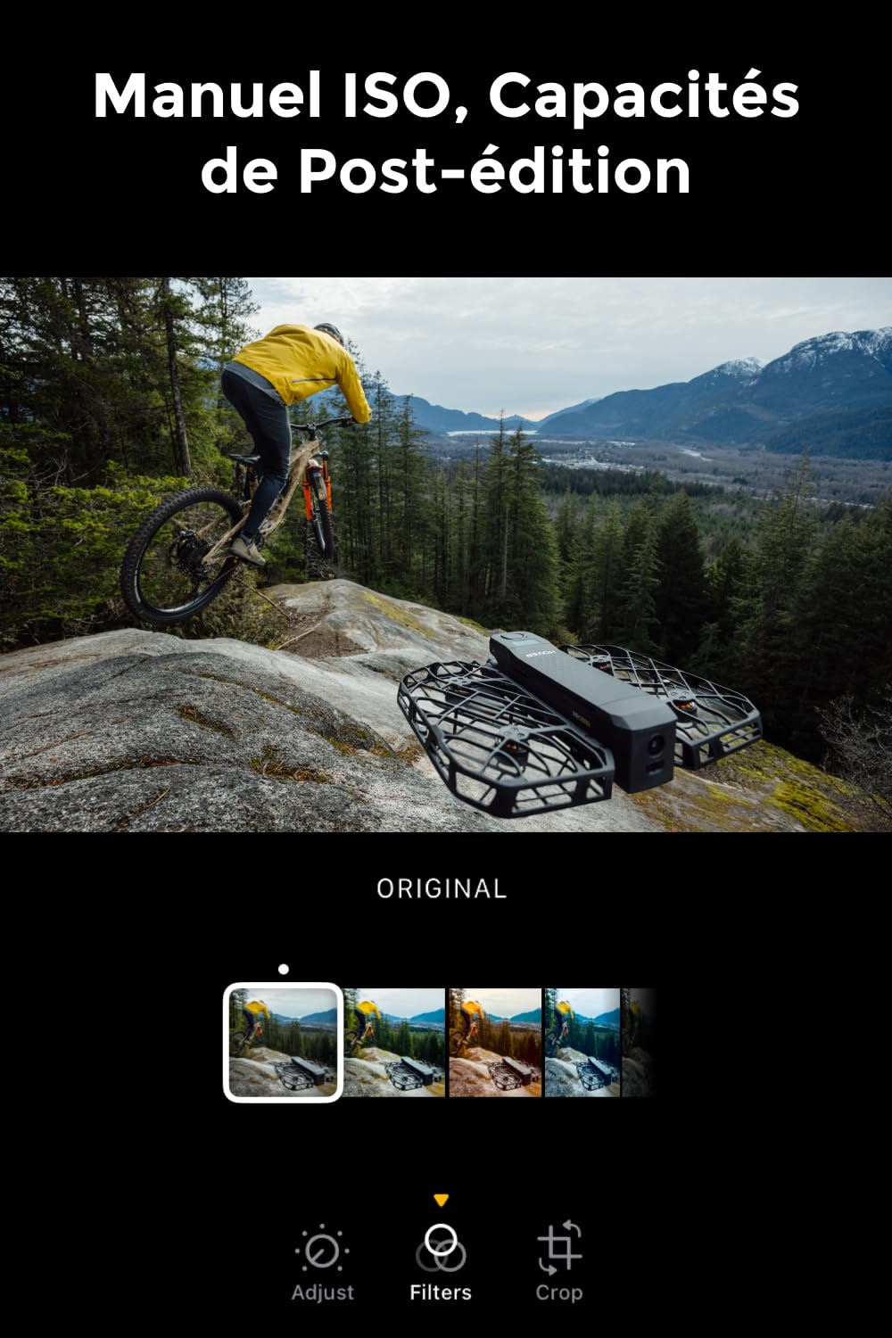 HOVERAir X1 PROMAX Caméra sport 8K, Caméra Volante Pliable avec Vitesse de Suivi: 42KM/H, 10+ Modes Automatiques, Vol Partout avec OmniTerrain, SmoothCapture 2.0(Standard)