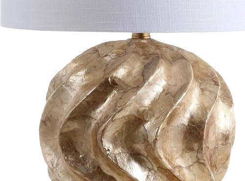Miniatura 6 de JONATHAN Y JYL6204A Versailles 24" Sphere Sea Shell LED Table Lamp Coastal Contemporary Bedside Desk Nightstand Lamp for Bedroom Living Room Office