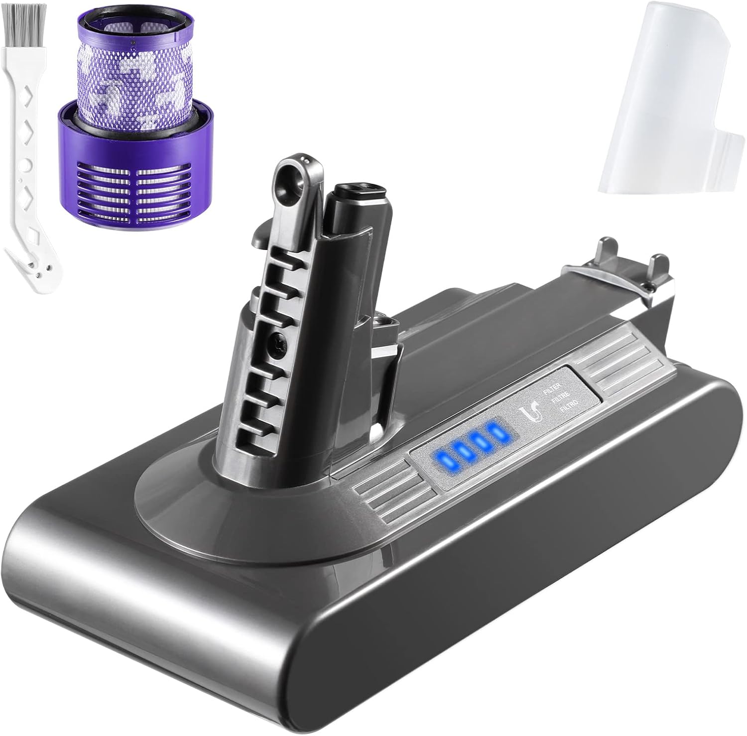 ENEGON Battery for Dyson V10 25.2V 3000mAh Replacement battery for