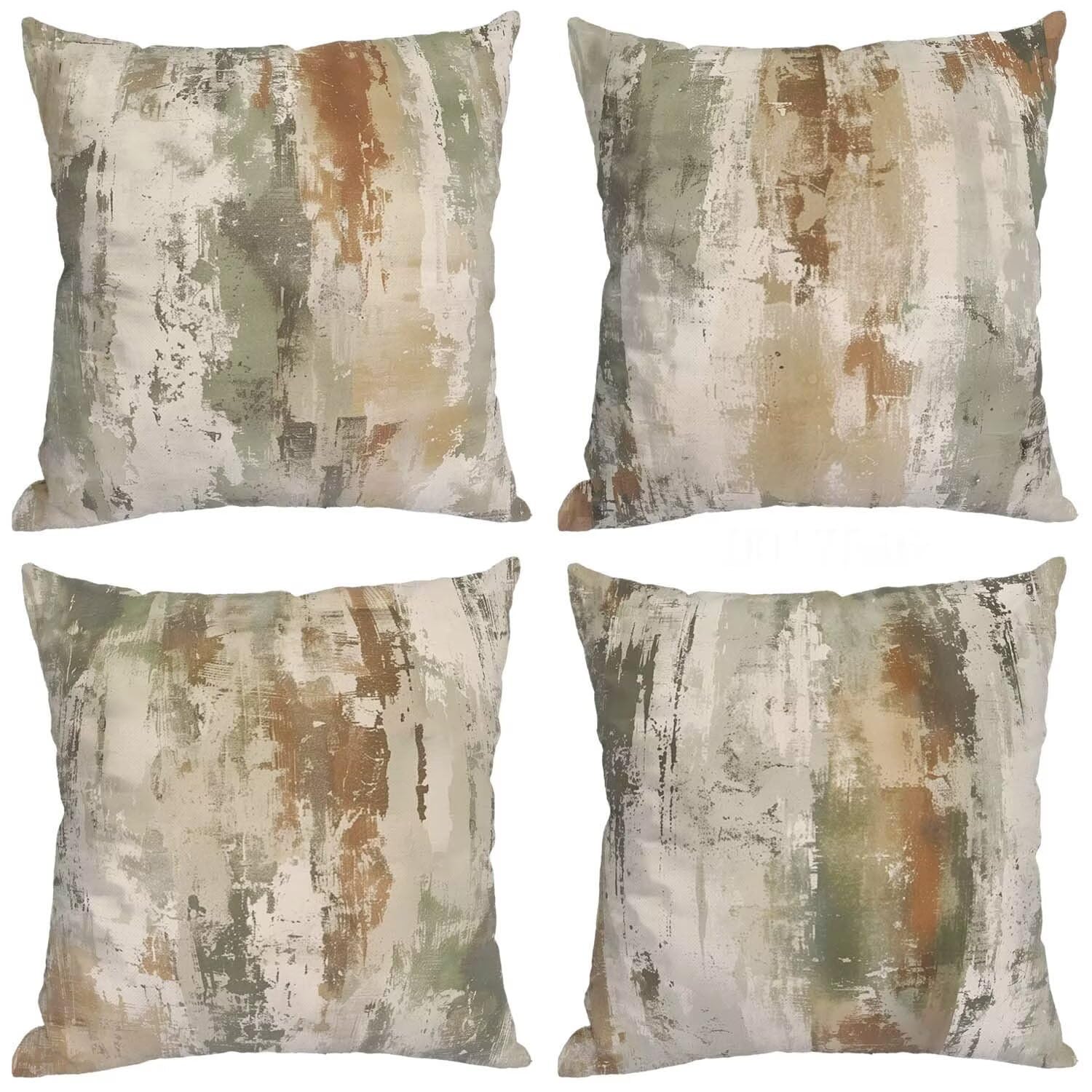 Housses de coussin en doux textile lot de 4 pour rénover un canapé défraîchi sans tout changer