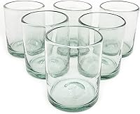 Vista 6 de Vasos grandes transparentes de 14 oz para margarita (juego de 4), vidrio reciclado, sin plomo, sin toxinas