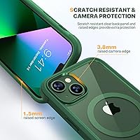 Vista 702 de Diaclara - Funda diseñada para iPhone 15 Plus de 6.7 pulgadas, transparente, cuerpo completo, con protector de pantalla, resistente de protección