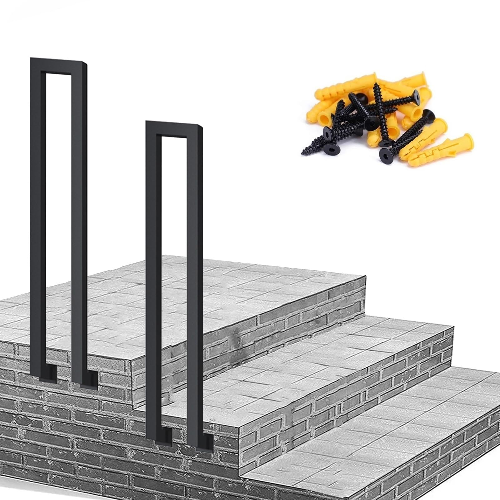 Rampes extérieures pour marches de jardin en rampe de transition latérale 100cm