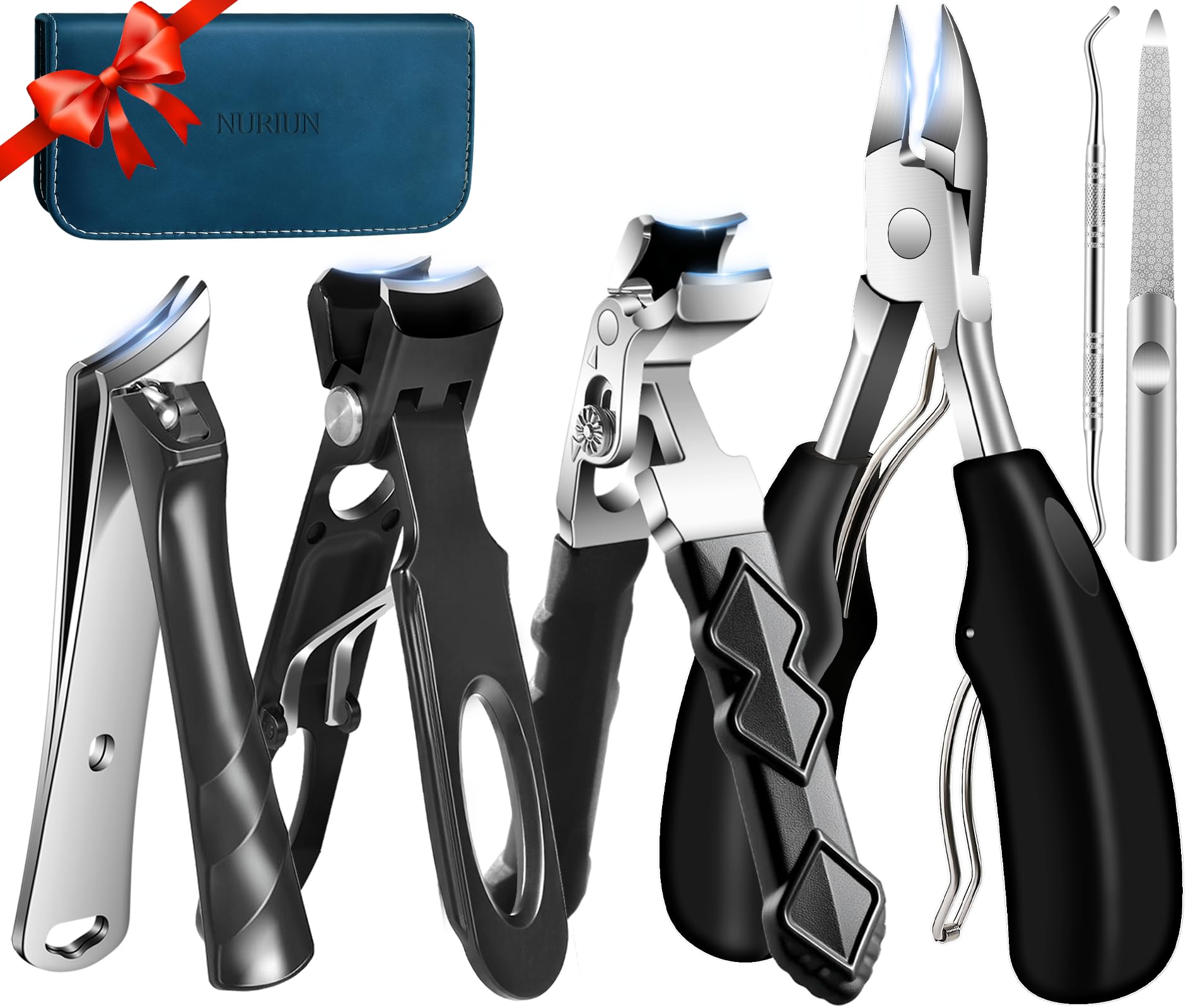 6PCS Nail Clipper Set with Stainless Steel Nail Care Tools