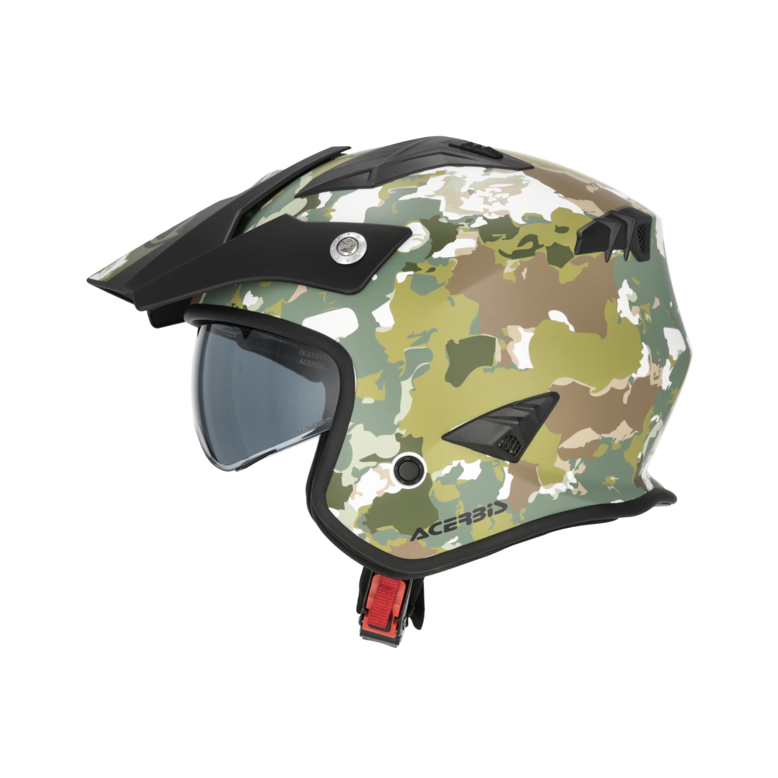 Casco Acerbis Helmet Jet Aria Trial 22.06 Camuflaje Verde Talla L