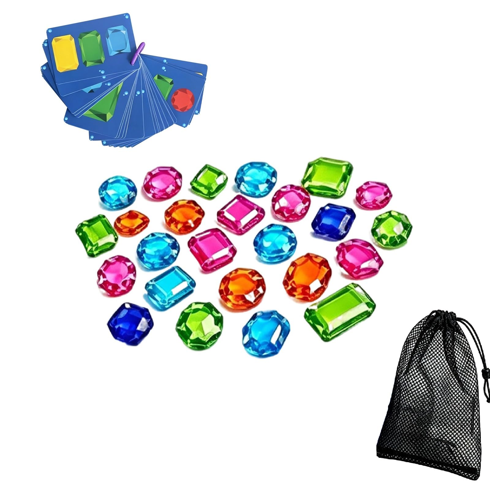 Diving Toys for Kids, Seek Treasure Underwater Pool Gem Hunt Pool Game