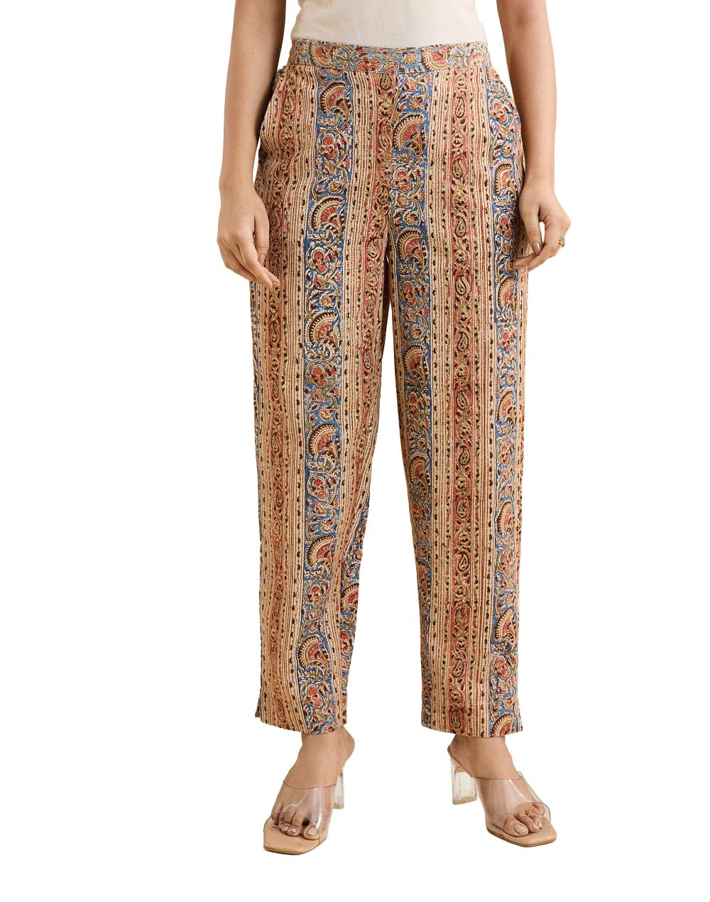 fabindia Women Comfort Fit Casual Pants-picture-11