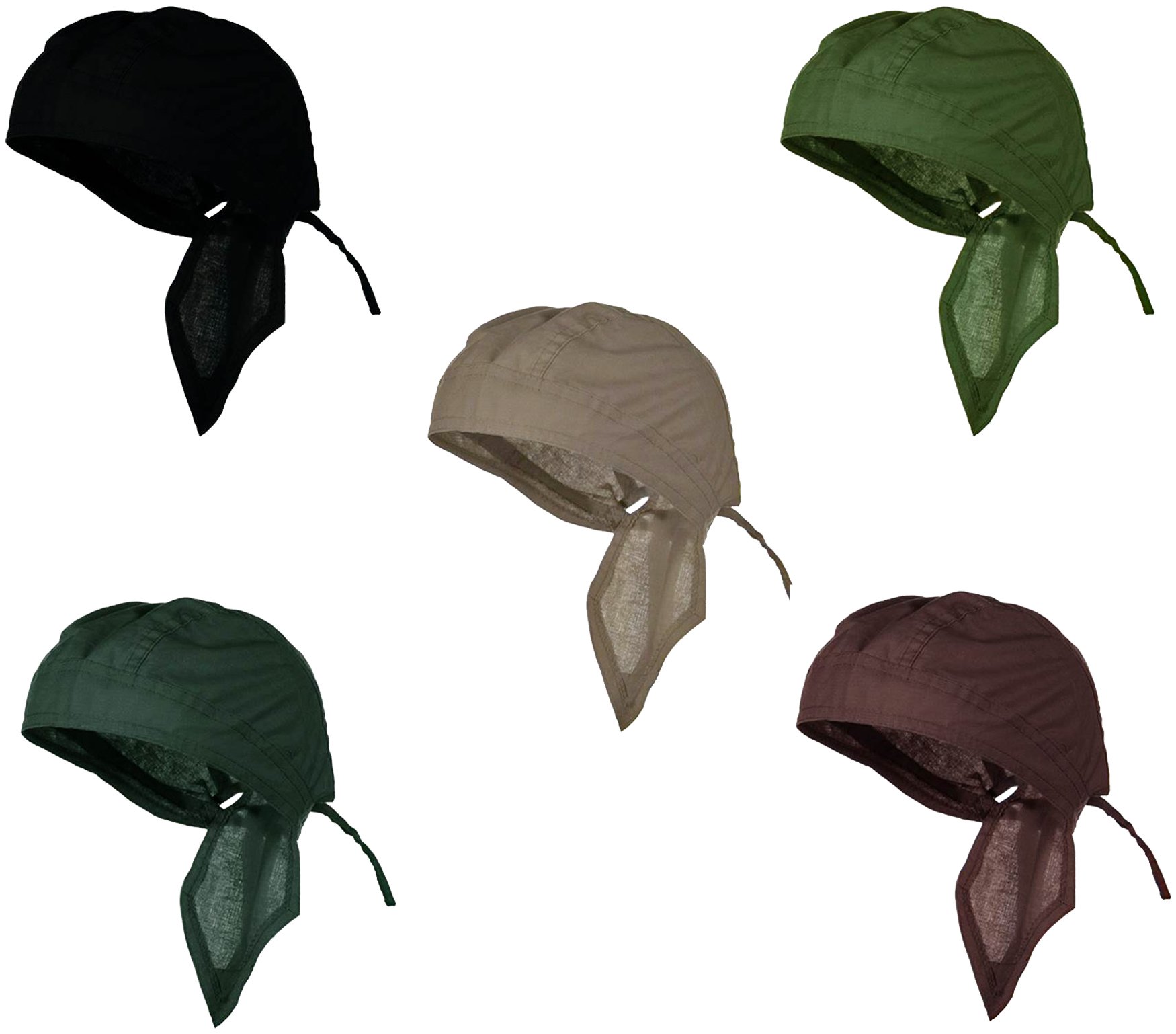Doo Cap Du Rag Set Bandana Head Wrap Skull Cap Womens Mens Chemo