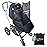 SnoozeShade Plus Extra-Stroller Sun Shade & Mosquito Net for 6m+ Babies Blocks 97.5% of UV (UPF 40+) Universal Fit Blackout Sleep Cover with Peekaboo Window Breathable Mesh Canopy for Single Strollers