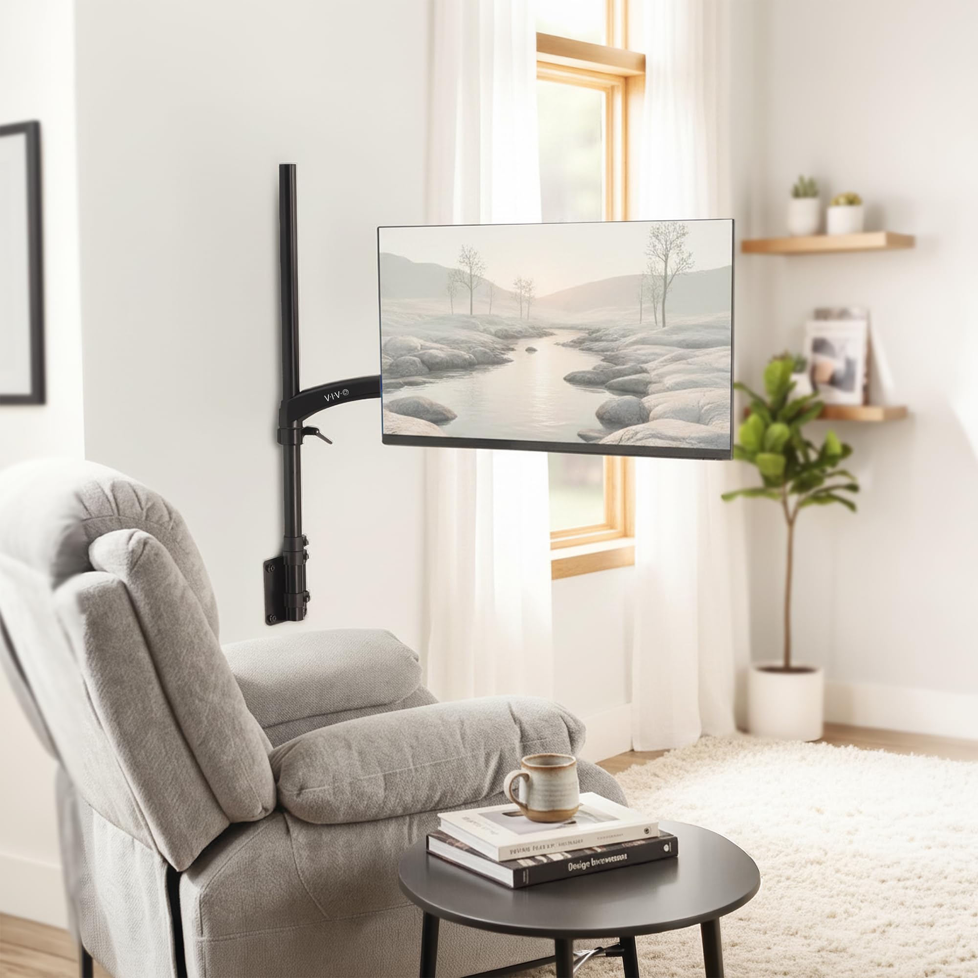 VIVO STAND-V1WF Monitor-Boden- oder Wandhalterung für 17 bis 32 Zoll