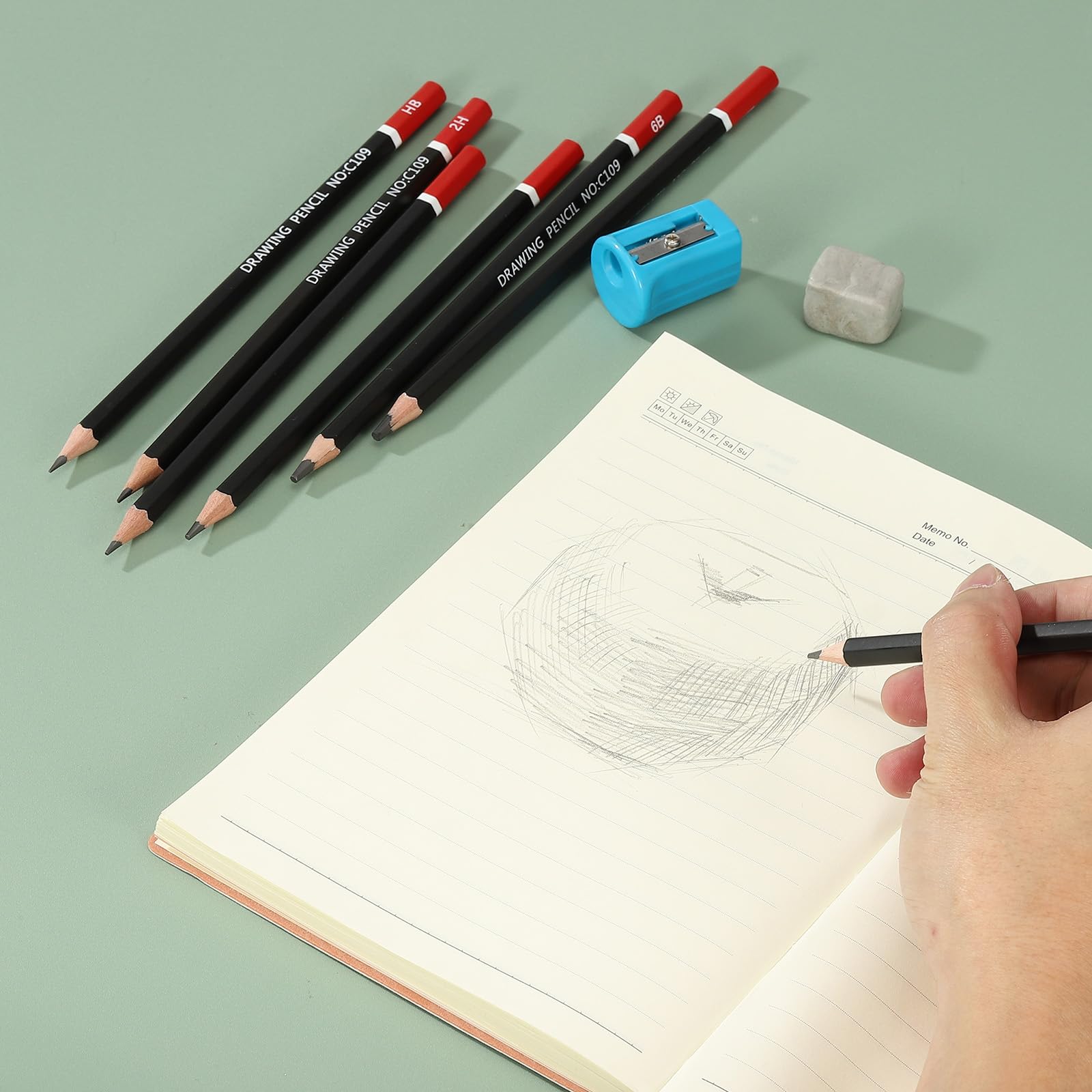 Amazon.com: PATIKIL 3H Drawing Pencils for Sketching, 12PCS Sketch