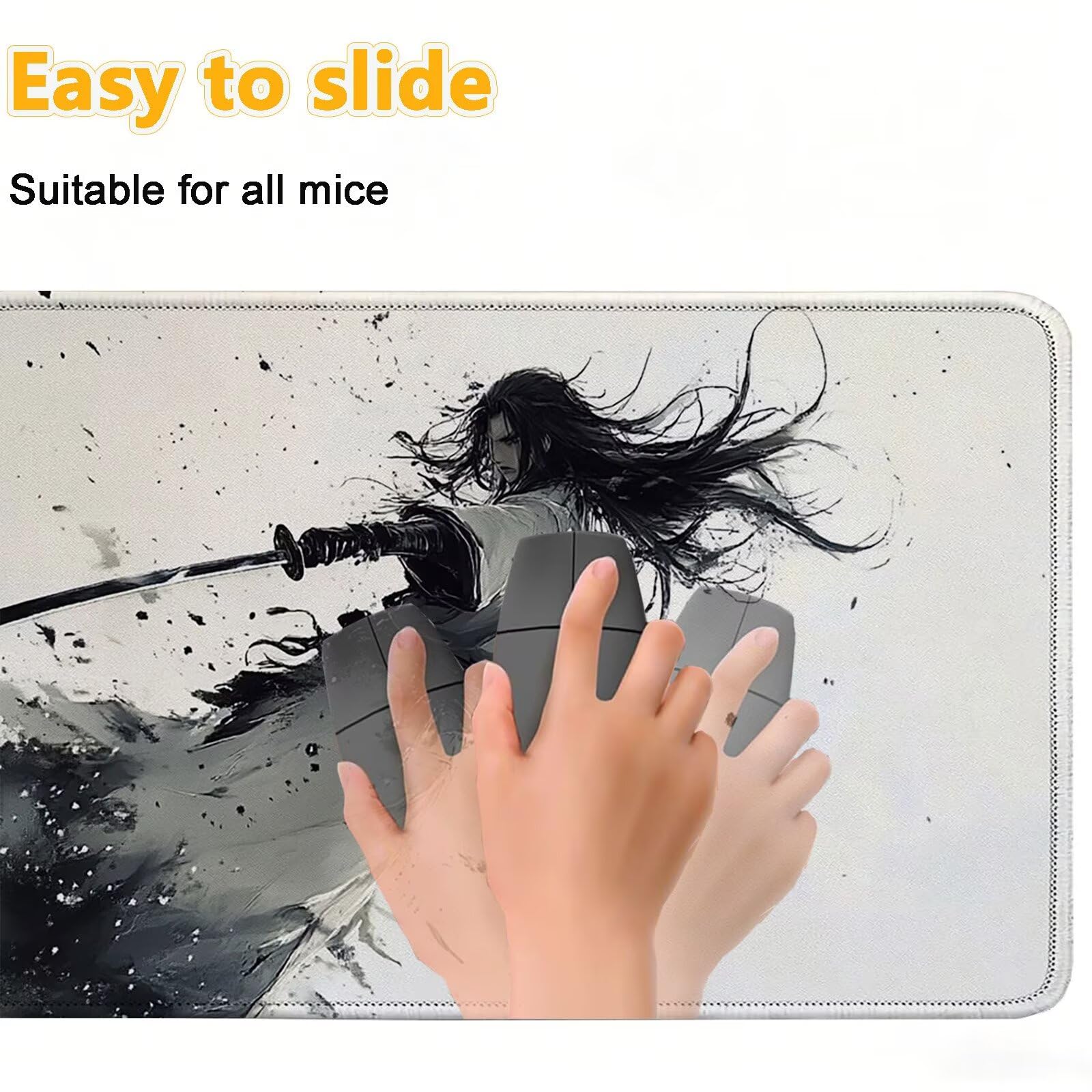 Tappetino Mouse 900x450mm | Superficie Ultra-Liscia | Crema 0-z588